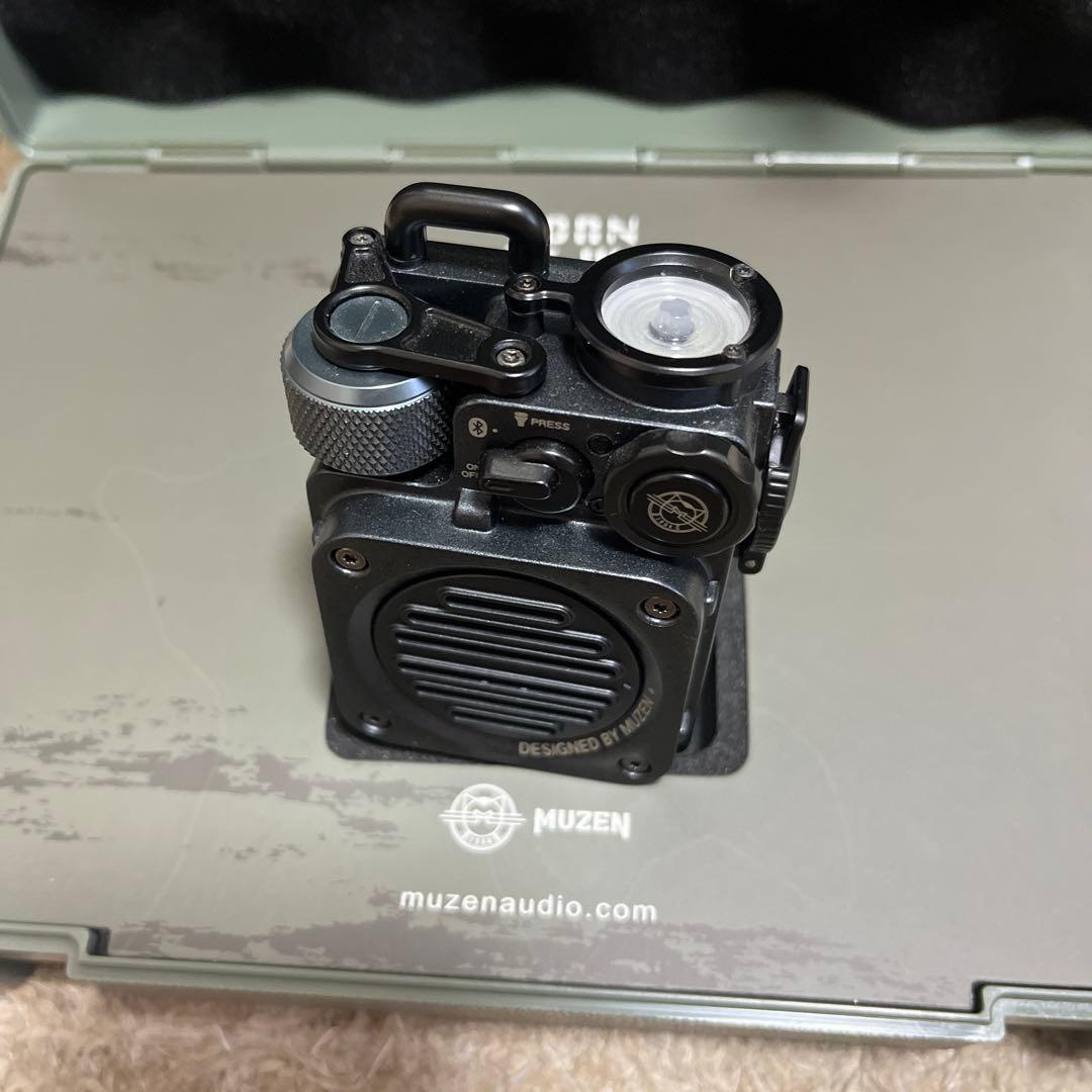 MUZEN ポータブルスピーカー ブラック　第二世代