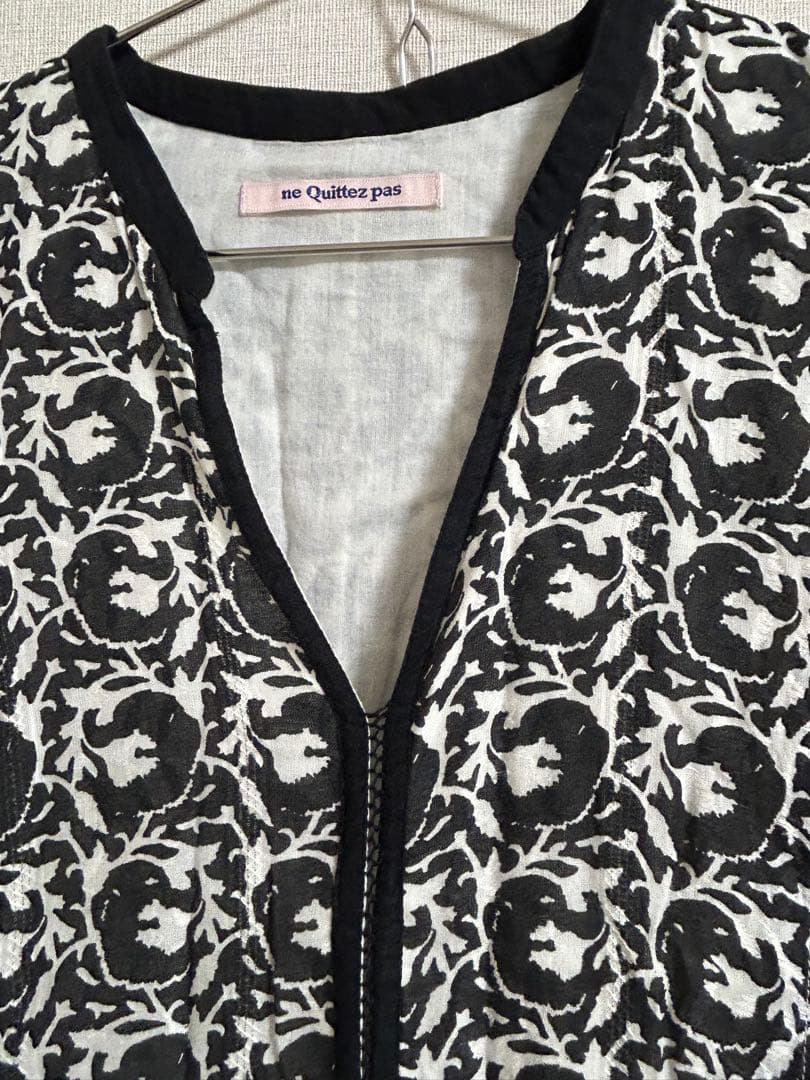 ヌキテパ　COTTON JQD COMBI DRESS