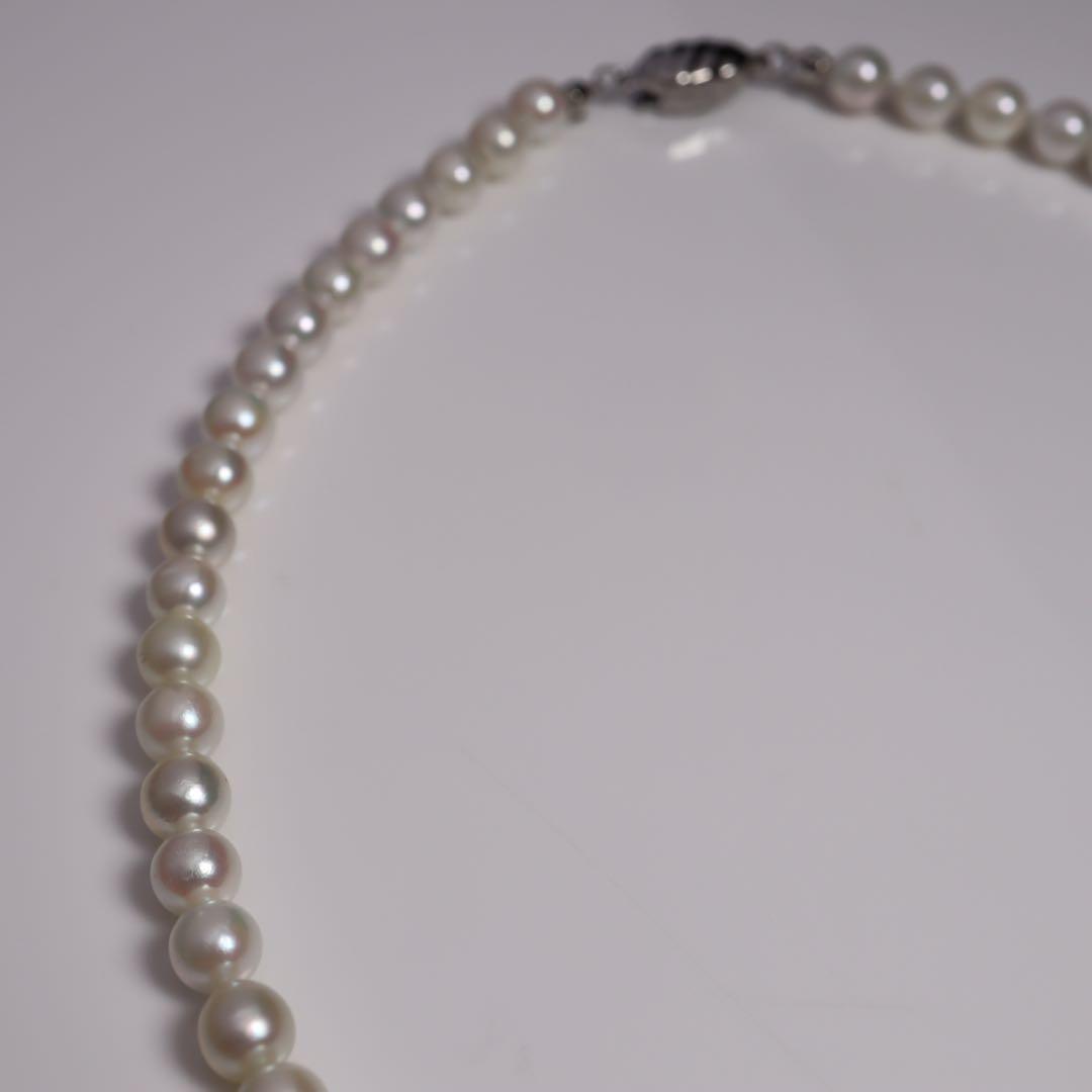 あこや真珠 ネックレス あこやパール ネックレス 一連パールネックレス ホワイト