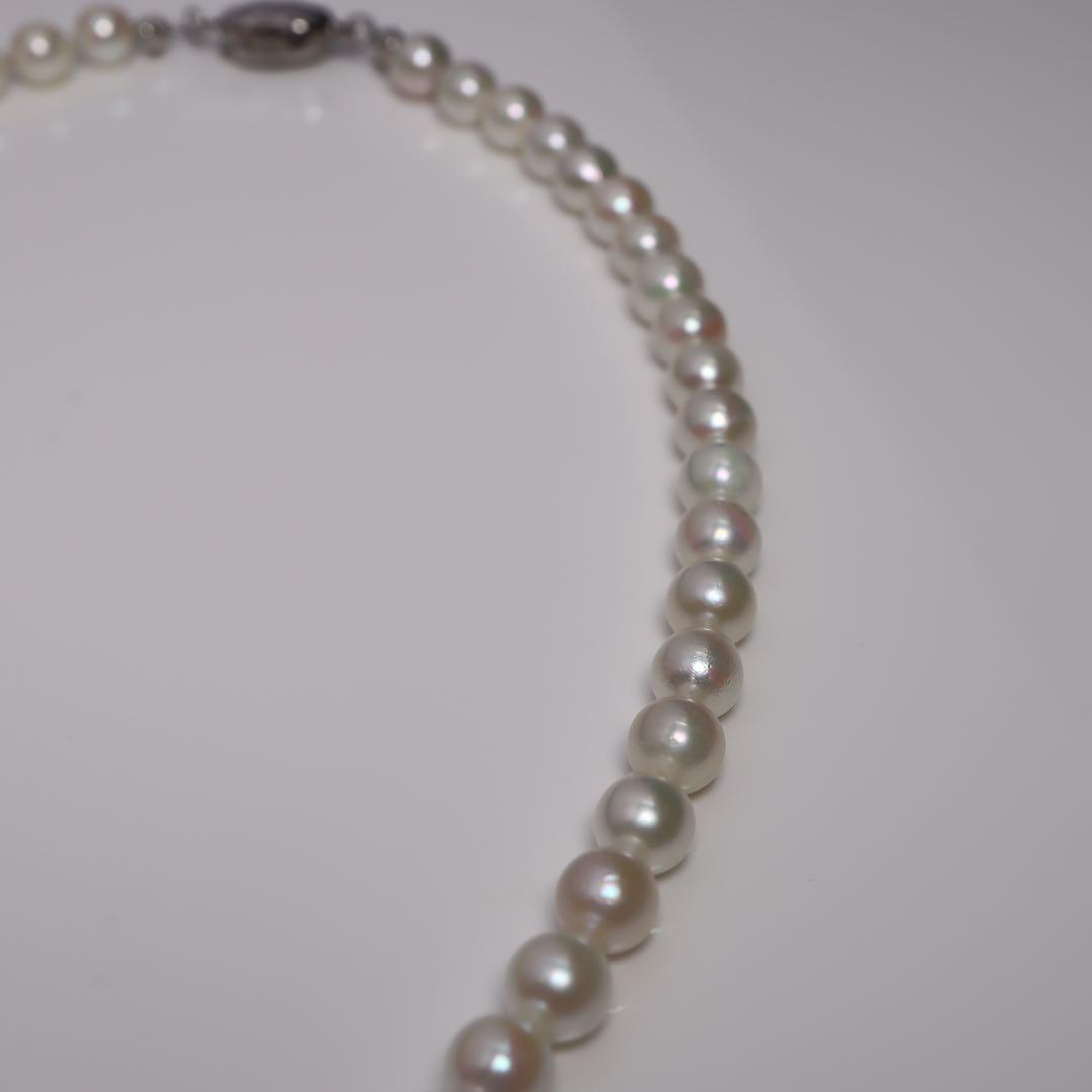あこや真珠 ネックレス あこやパール ネックレス 一連パールネックレス ホワイト