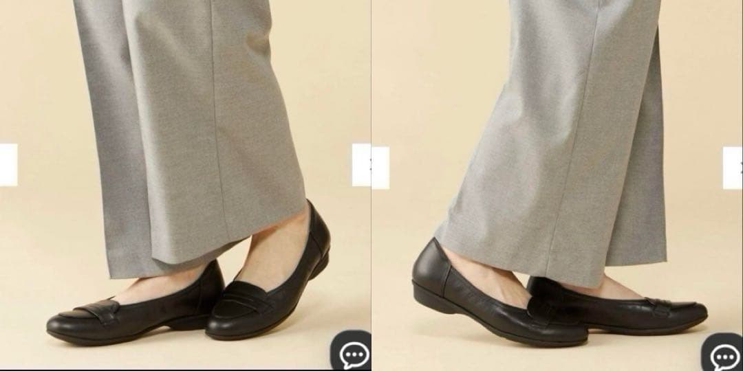 【新品】アシックスウォーキング ぺダラ パンプス 24cm ブラック 黒