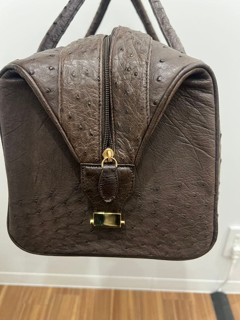 美品！オーストリッチ　ボストンバック　定価29万