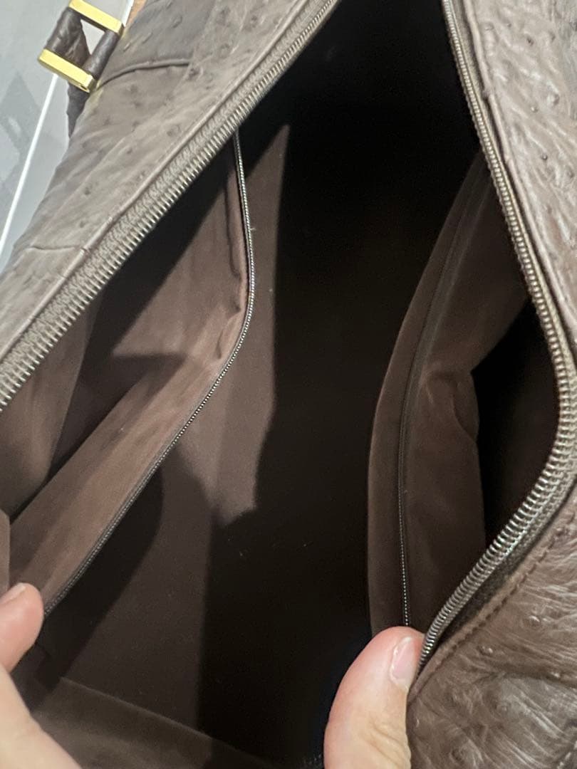 美品！オーストリッチ　ボストンバック　定価29万