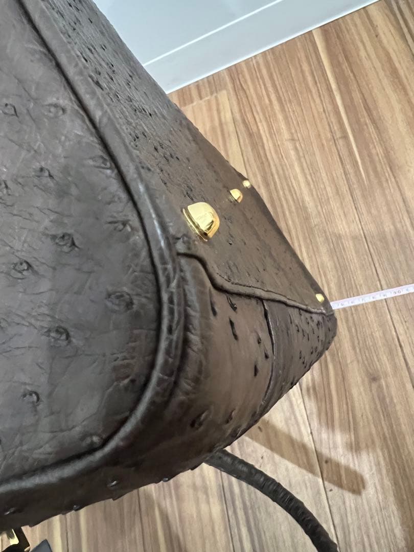 美品！オーストリッチ　ボストンバック　定価29万