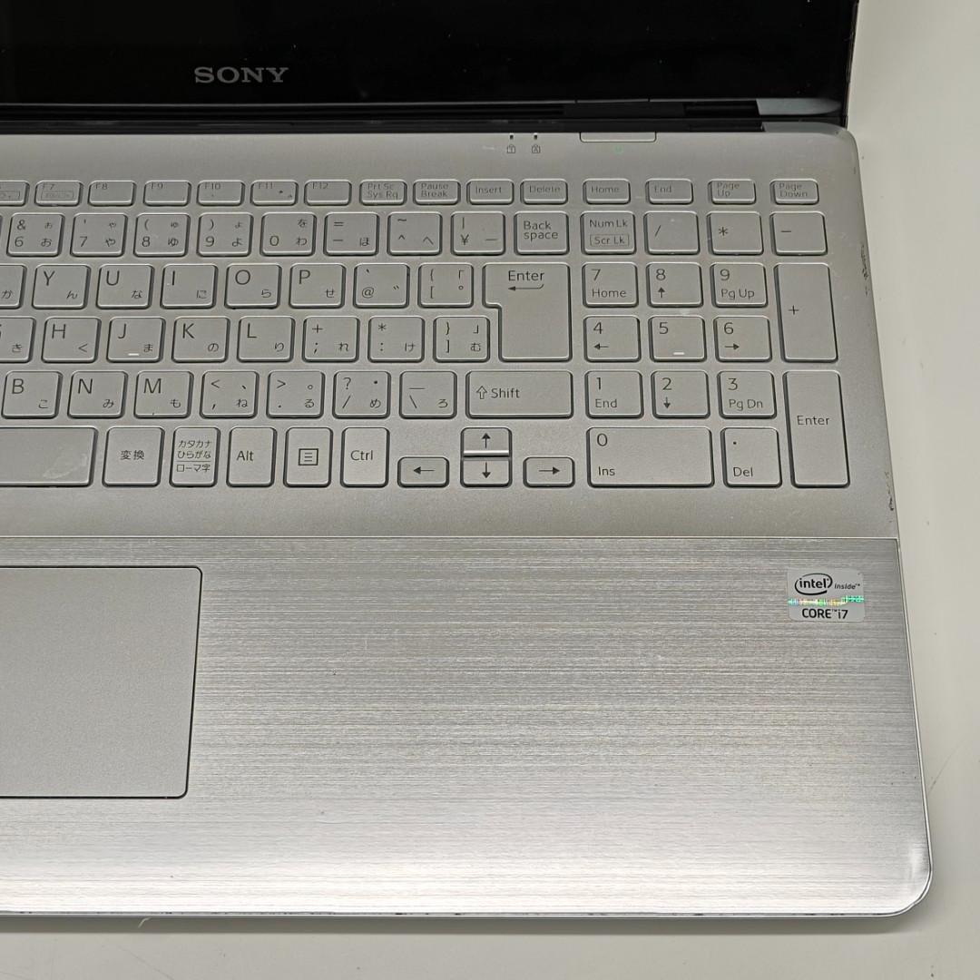 【VAIO】SVF 高性能i7 SSD512GB 12GB シルバー ノートPC