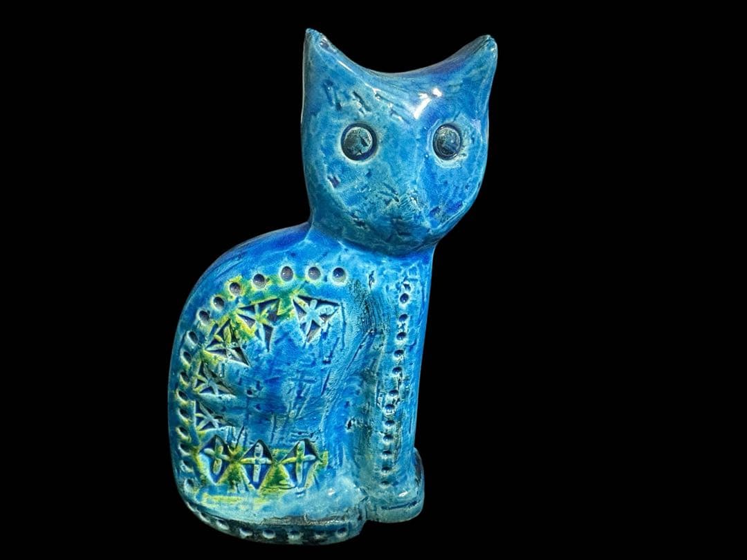 ☆美品　イタリア　FLAVIA フラビア　リミニブルー　オブジェネコ　ビトッシ