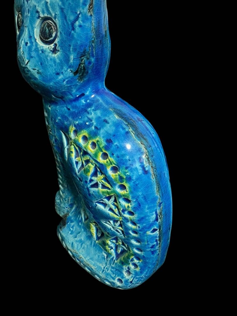 ☆美品　イタリア　FLAVIA フラビア　リミニブルー　オブジェネコ　ビトッシ