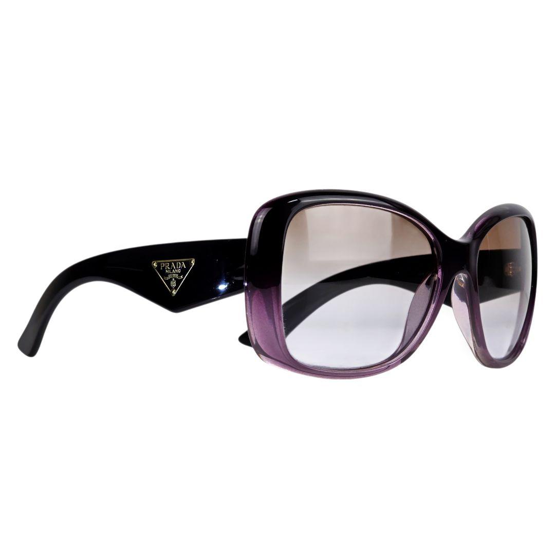 美品 プラダ PRADA トライアングル ロゴ グラデーション サングラス