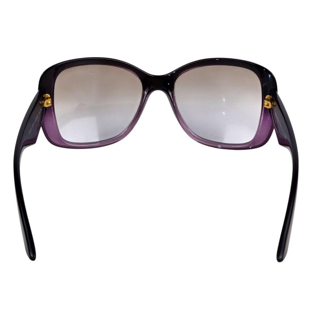 美品 プラダ PRADA トライアングル ロゴ グラデーション サングラス