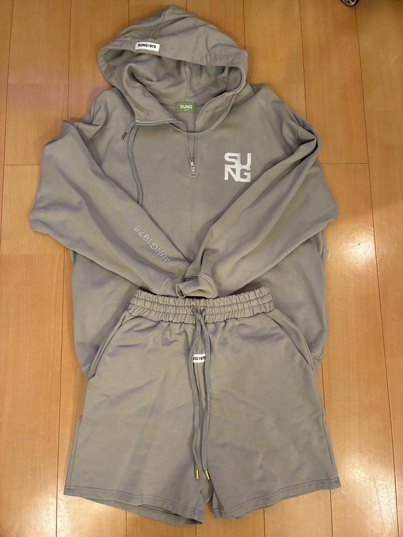 SUNG1975 フーディー＆ショートパンツ セット
