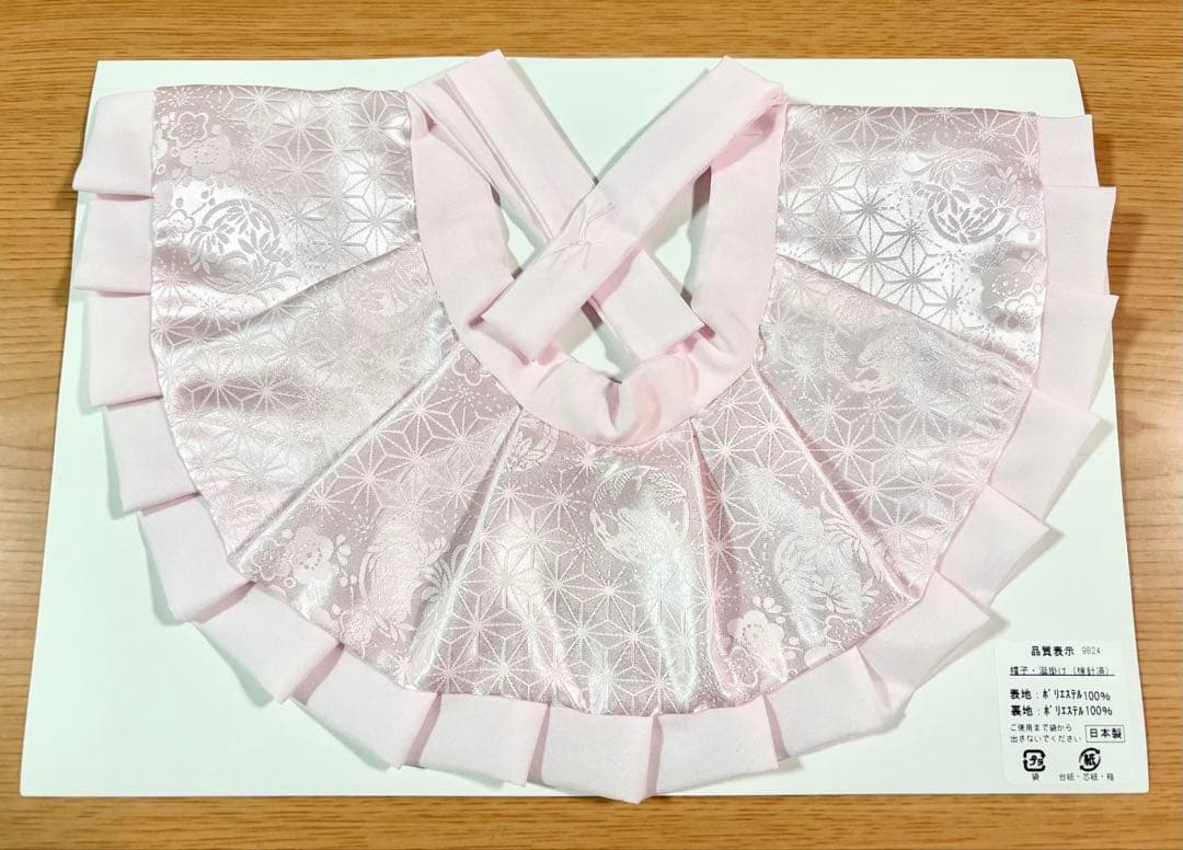 格安【美品】新品未使用品　お宮参り小物6点セット　女の子　ちりめん　N O.18