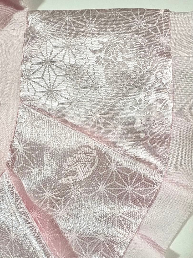 格安【美品】新品未使用品　お宮参り小物6点セット　女の子　ちりめん　N O.18