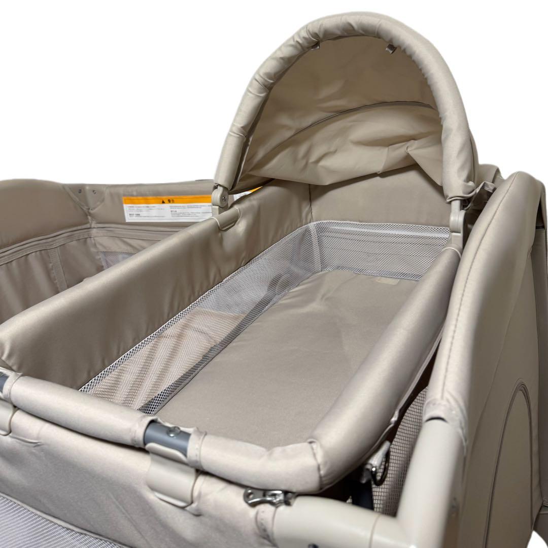 Thinkmax ベビーベッド ゆりかご おむつ替え台付き プレイヤード