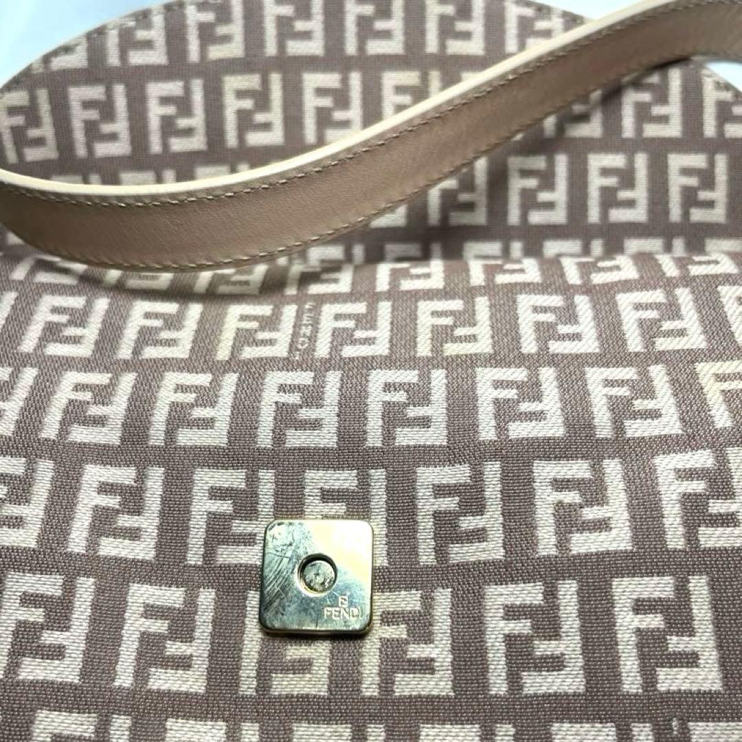 【美品】フェンディ マンマバケット ズッキーノ ピンク バッグ 8BR003