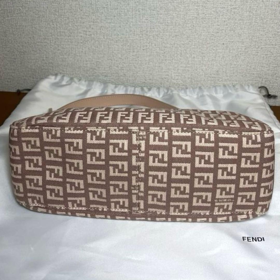 【美品】フェンディ マンマバケット ズッキーノ ピンク バッグ 8BR003