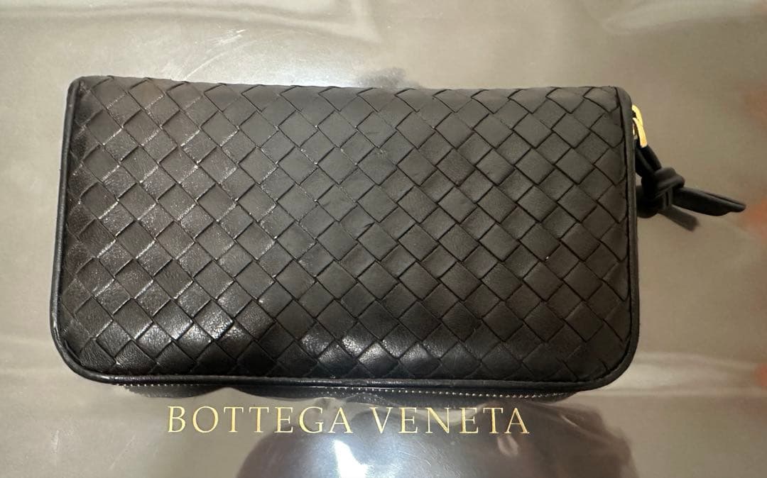 【付属品付】ボッテガヴェネタ ラウンドファスナー/ラム/黒/3️⃣✨✨✨