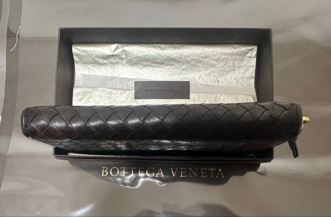 【付属品付】ボッテガヴェネタ ラウンドファスナー/ラム/黒/3️⃣✨✨✨