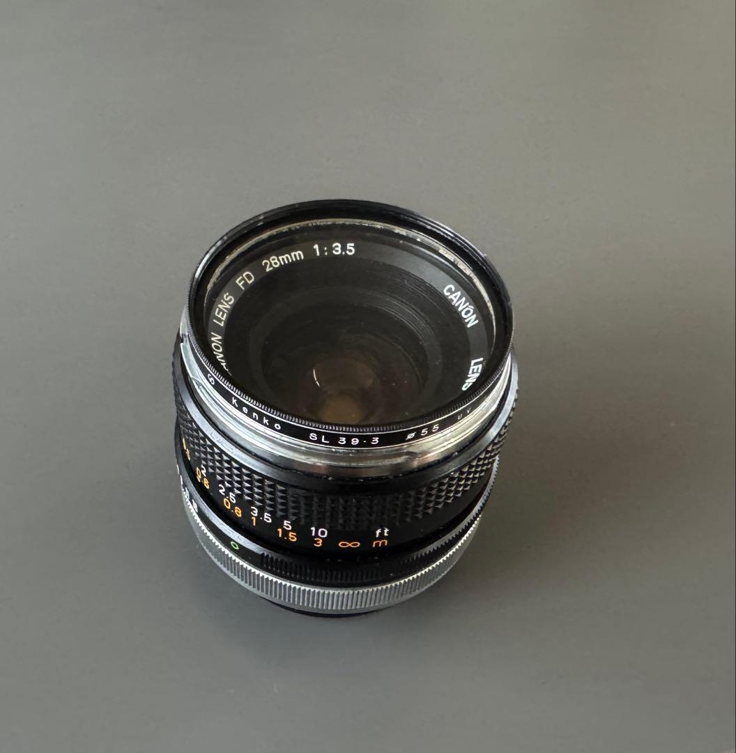 CANON/キャノンFD28mm F3.5レンズ オールド ヴィンテージ　箱付き