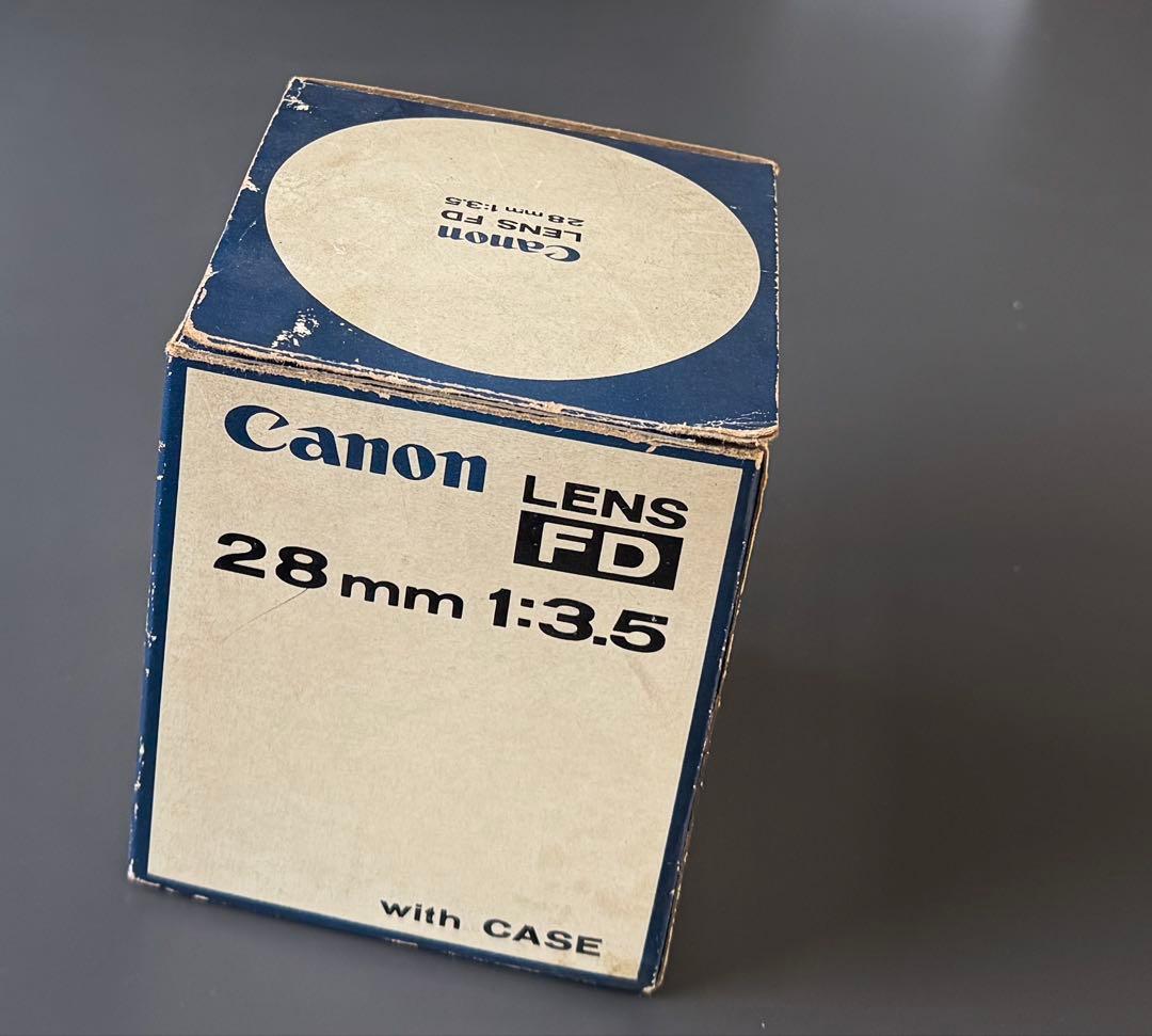 CANON/キャノンFD28mm F3.5レンズ オールド ヴィンテージ　箱付き