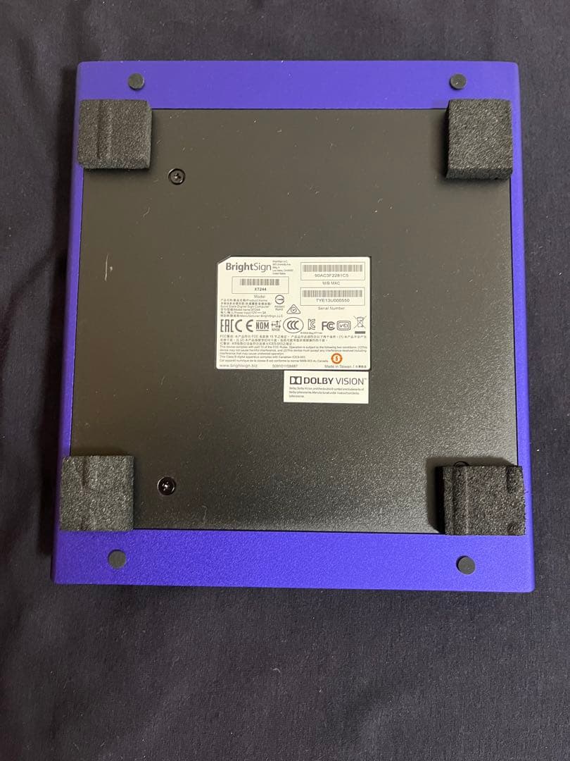 BrightSign XT244 デジタルサイネージプレーヤー 4K USED