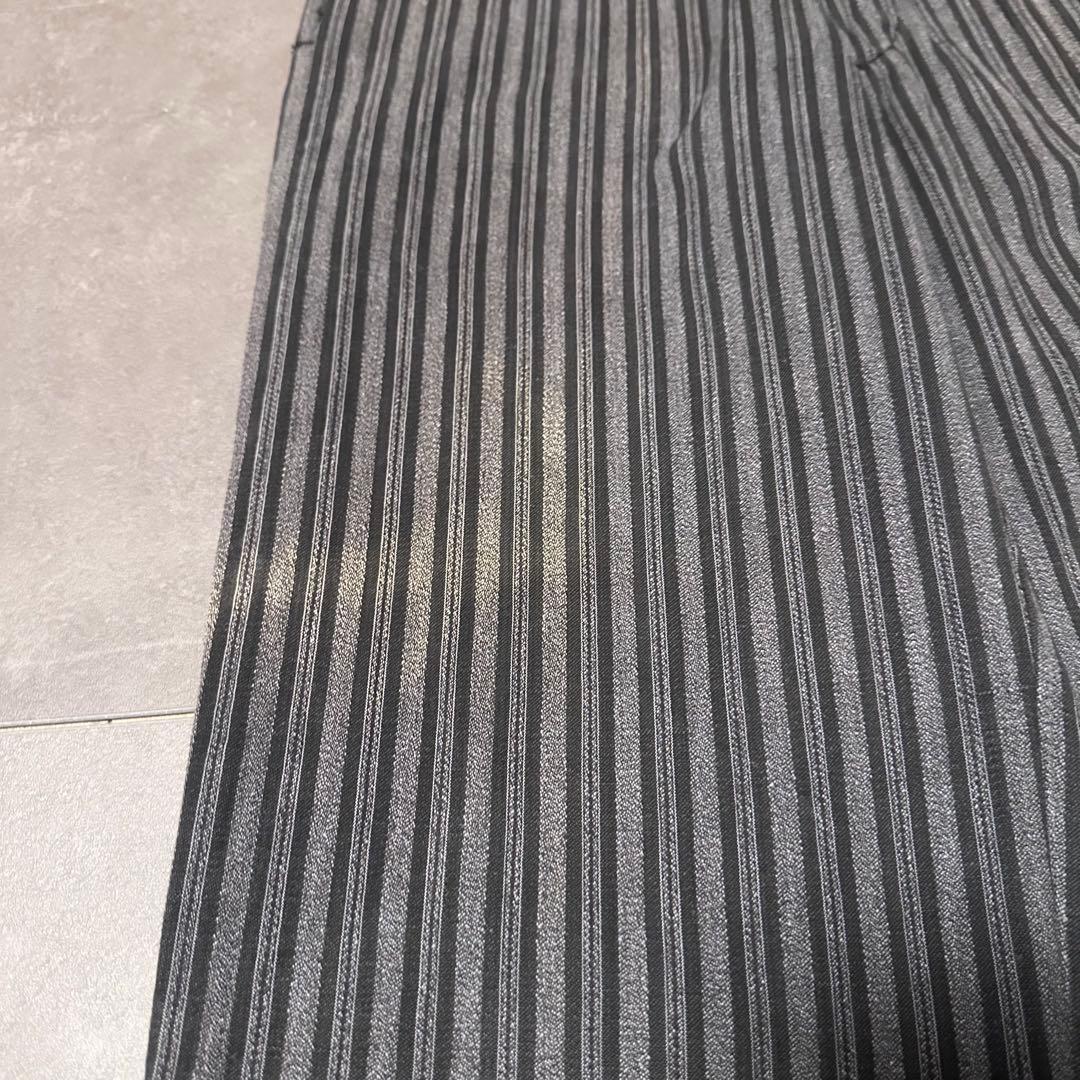 40s 50s ユーロ　フレンチ　ワーク　ストライプ　パンツ　スラックス　グレー