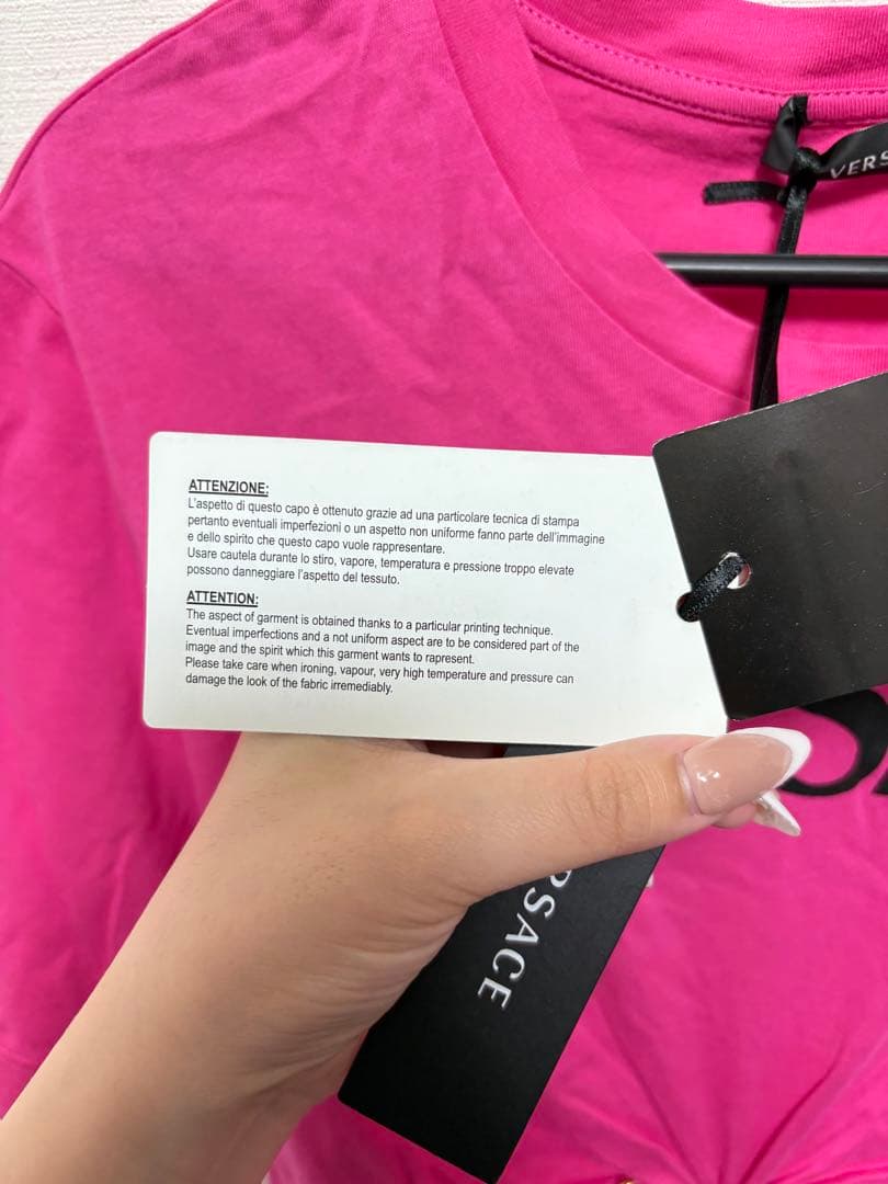 VERSACE ロゴ コットンTシャツ
