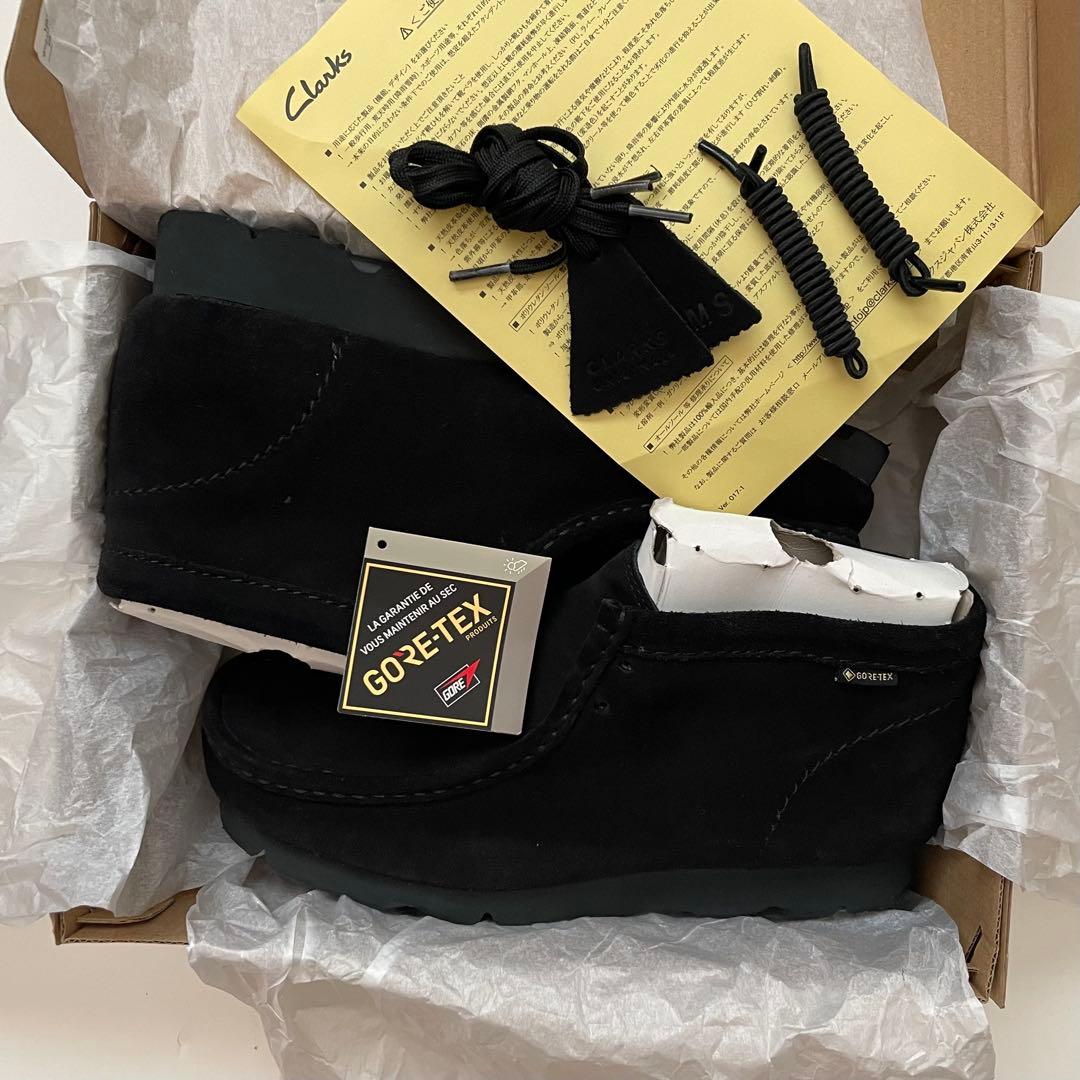 BEAMS別注 Clarks ワラビー GORE-TEX スリッポン ブラック