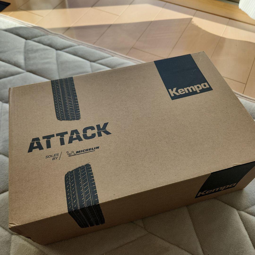 Kempa attack white/aqua ハンドボールシューズ