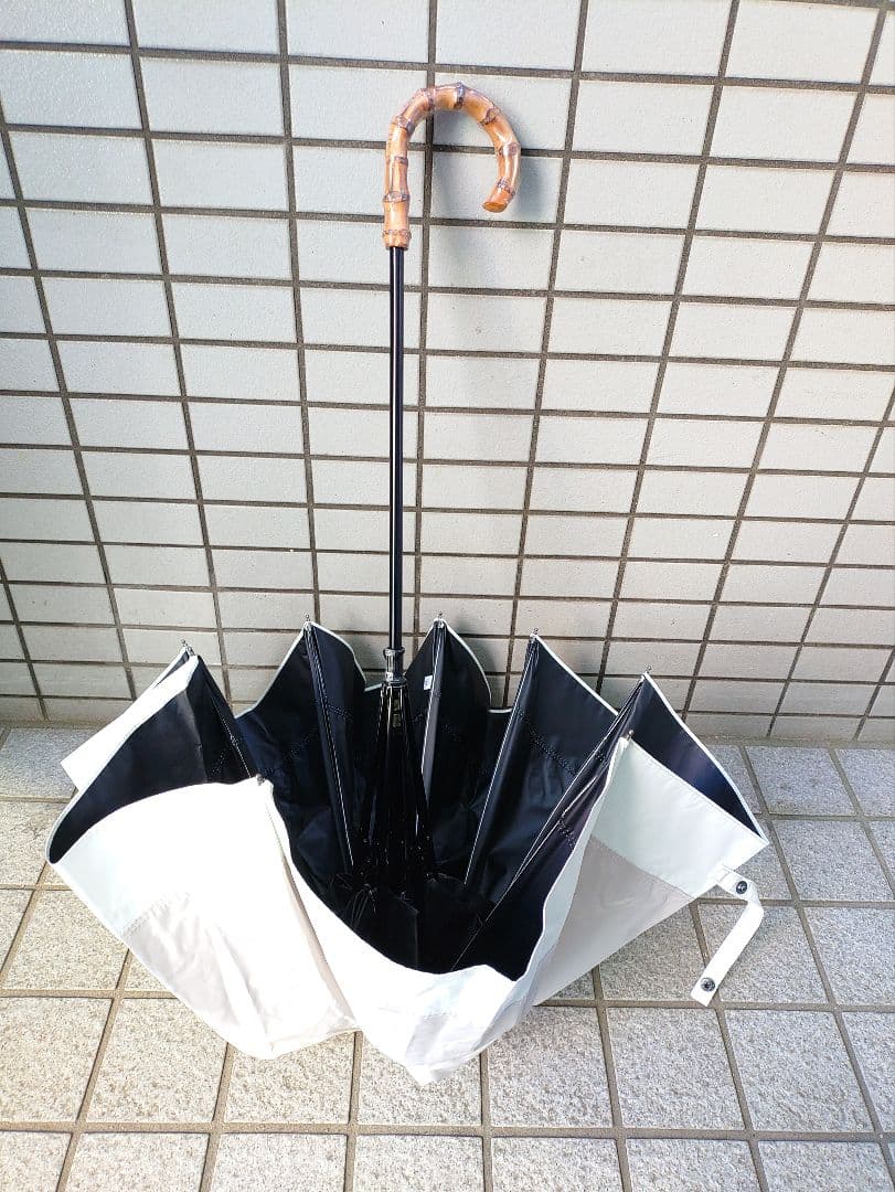 282☆ 未使用 ロサブラン 日傘 完全遮光 晴雨兼用 2段折りたたみ傘