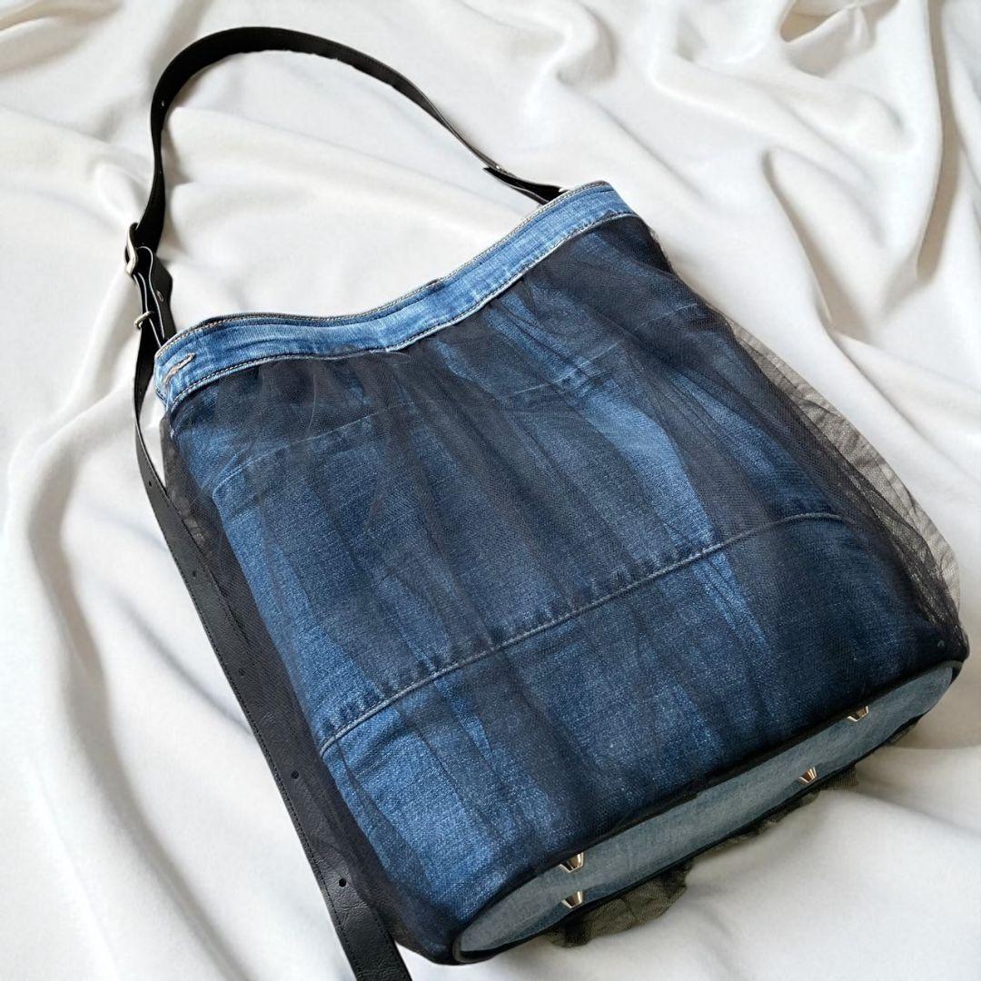 2way／denim tulle bag／ワンショルダー
