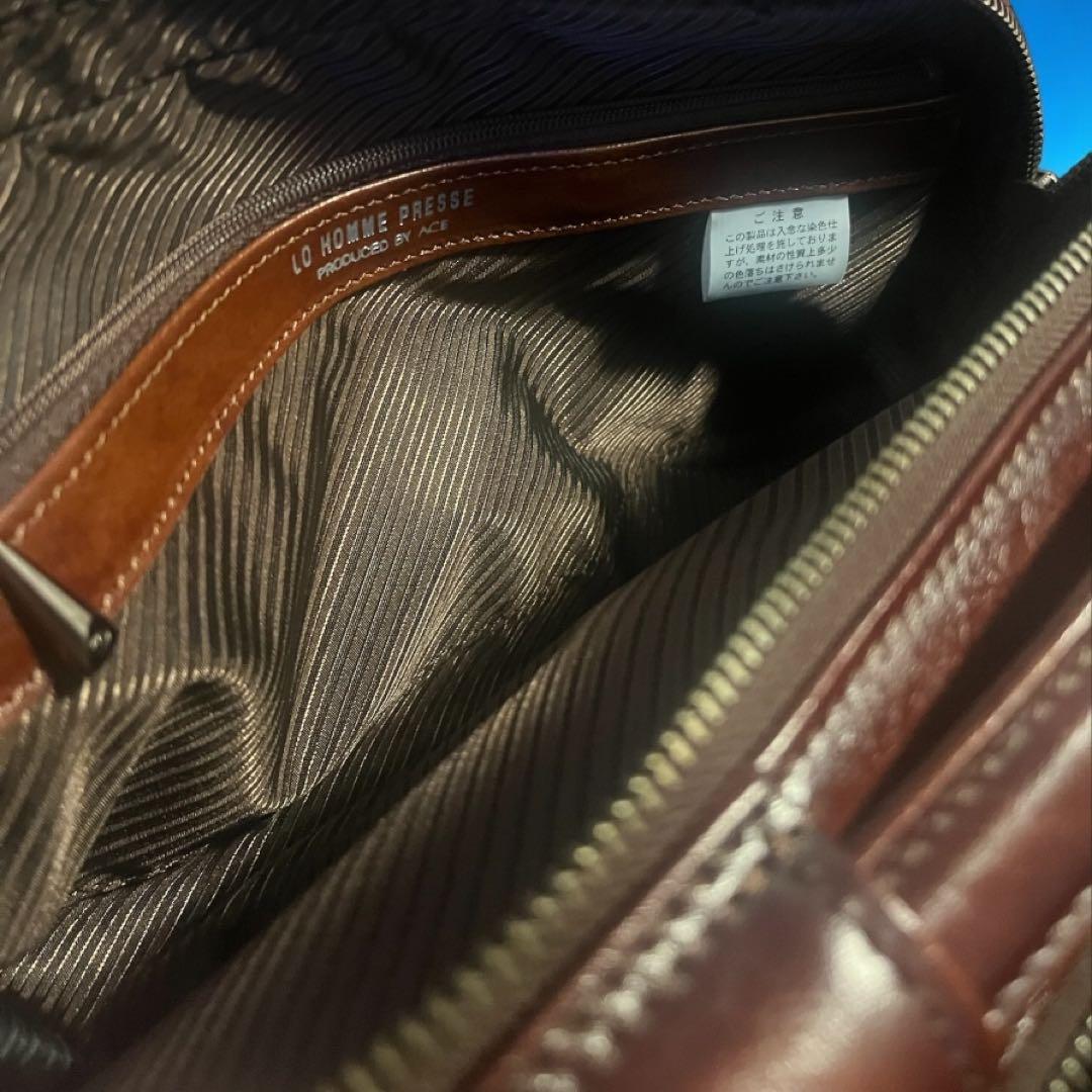 新品未使用 LO HOMME PRESSE ロオムプレッセ　日本製 牛革
