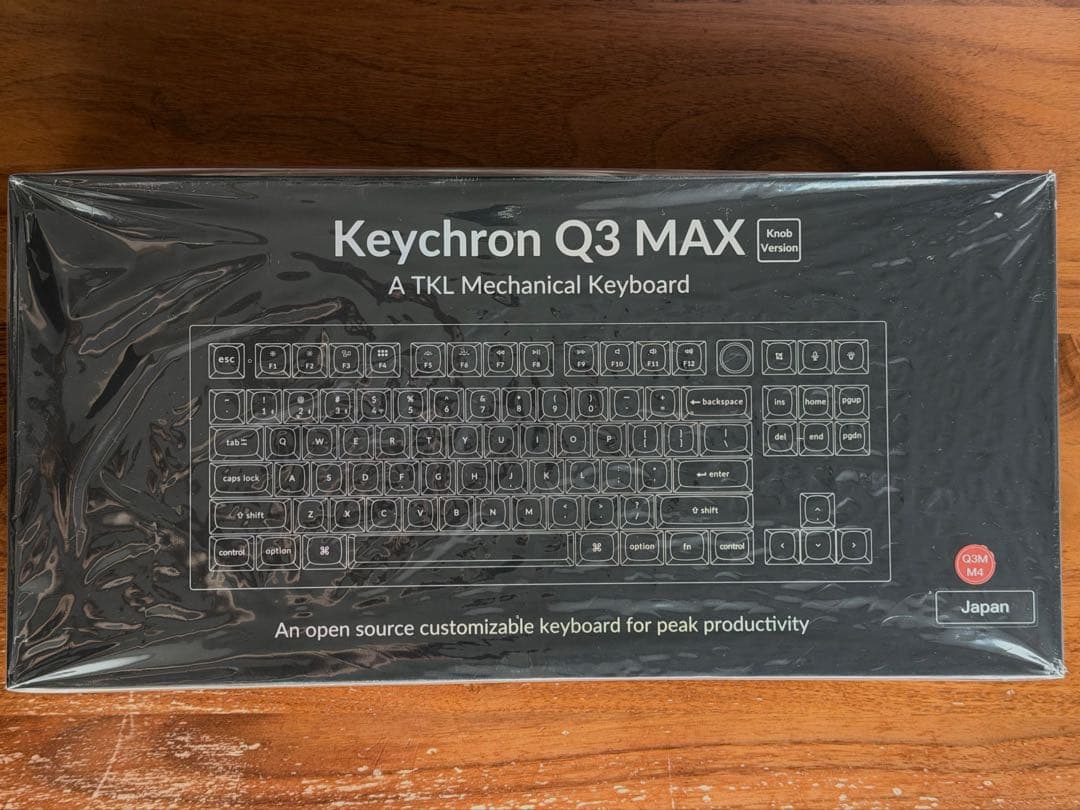 【美品】Keychron Q3 MAX英語配列/キーキャップ セット/バナナ軸