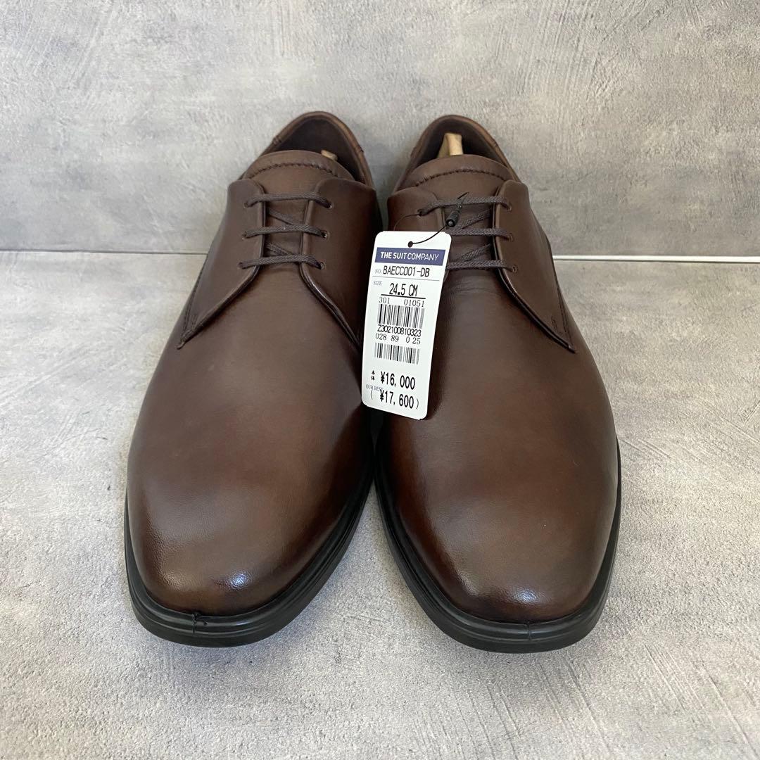 【新品】ecco × THE SUIT COMPANY レザー シューズ