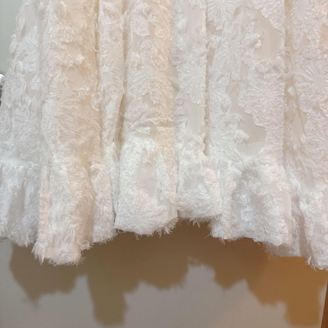 merry jenny メリージェニー　flowerジャガードミニワンピース