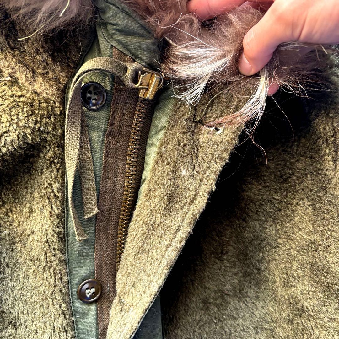 【40s】 US.ARMY M43 パイルライナー 山岳部隊 ファー アルパカ