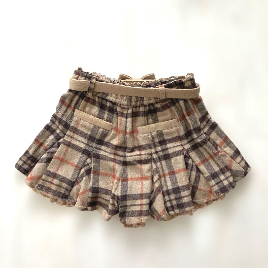 y2k 00s 当時物　リズリサ　LIZLISA スカパン　キュロット　チェック