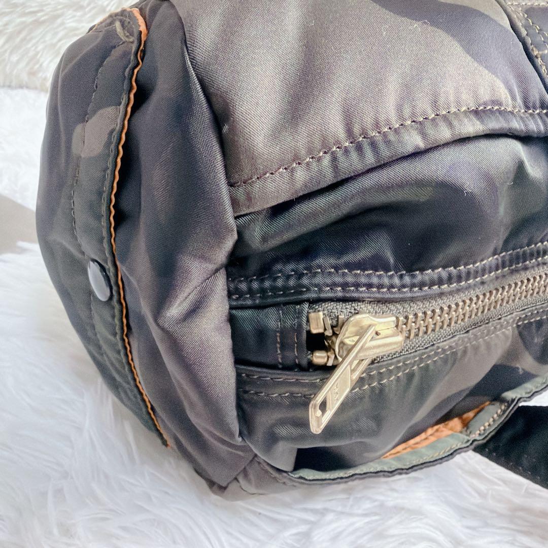 極美品 PORTER タンカー 迷彩 カモフラ 30周年 記念 ドラム バッグ