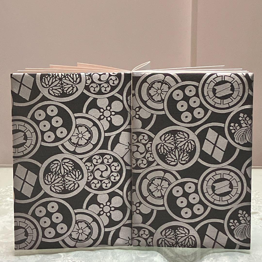 ♡みなみさま専用♡ポケット付き御城印帳　ブラック×ゴールド メタリックシルバー