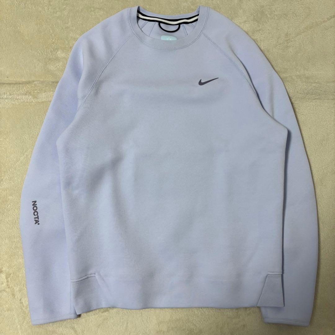 ナイキ ノクタ テック フリース クルーネック ラベンダー Sサイズ