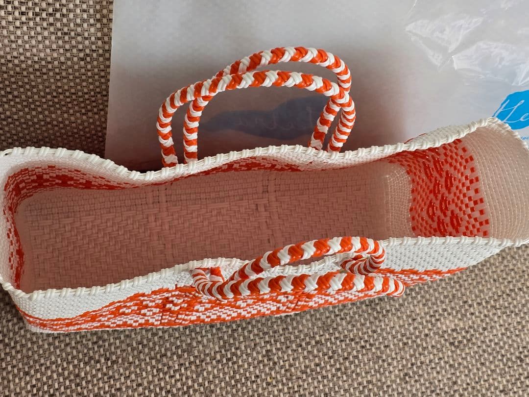 新品未使用・ レトラ メルカドバッグ オレンジ系