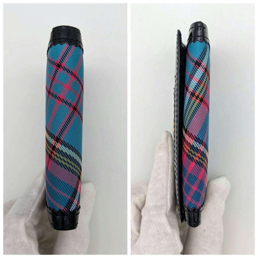 美品✨️ヴィヴィアンウエストウッド マックマラ 名刺カード入れ ブルー チェック