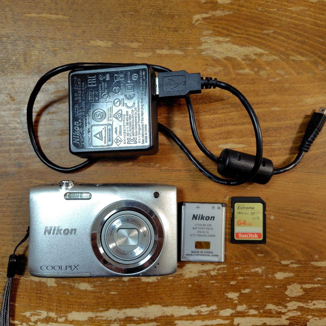Nikon COOLPIX A100　 バッテリー、充電器、SDカード付き