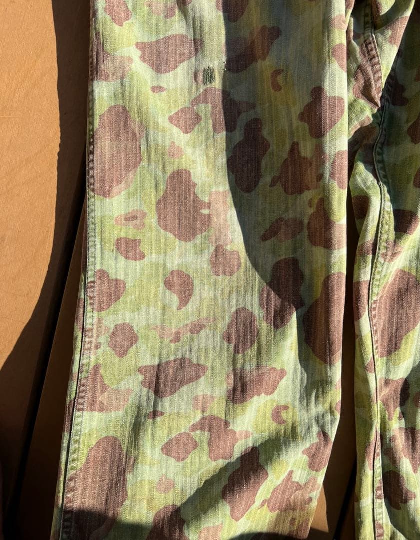 40s WW2 M42 フロッグスキンカモ　ジャンプスーツ 最初期　月桂樹ボタン