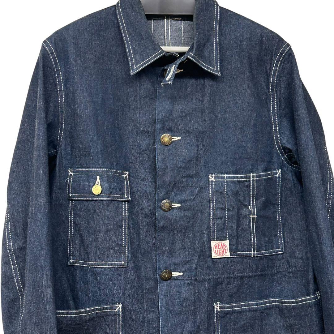 ◾️HEAD LIGHT ◾️ヘッドライト◾️デニムカバーオール◾️チンスト◾️40◾️