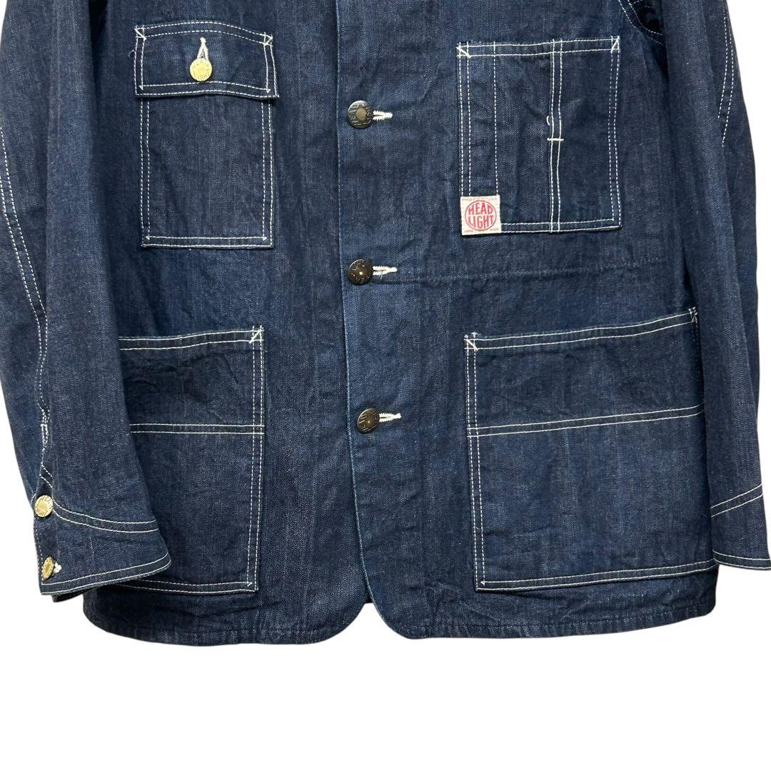 ◾️HEAD LIGHT ◾️ヘッドライト◾️デニムカバーオール◾️チンスト◾️40◾️