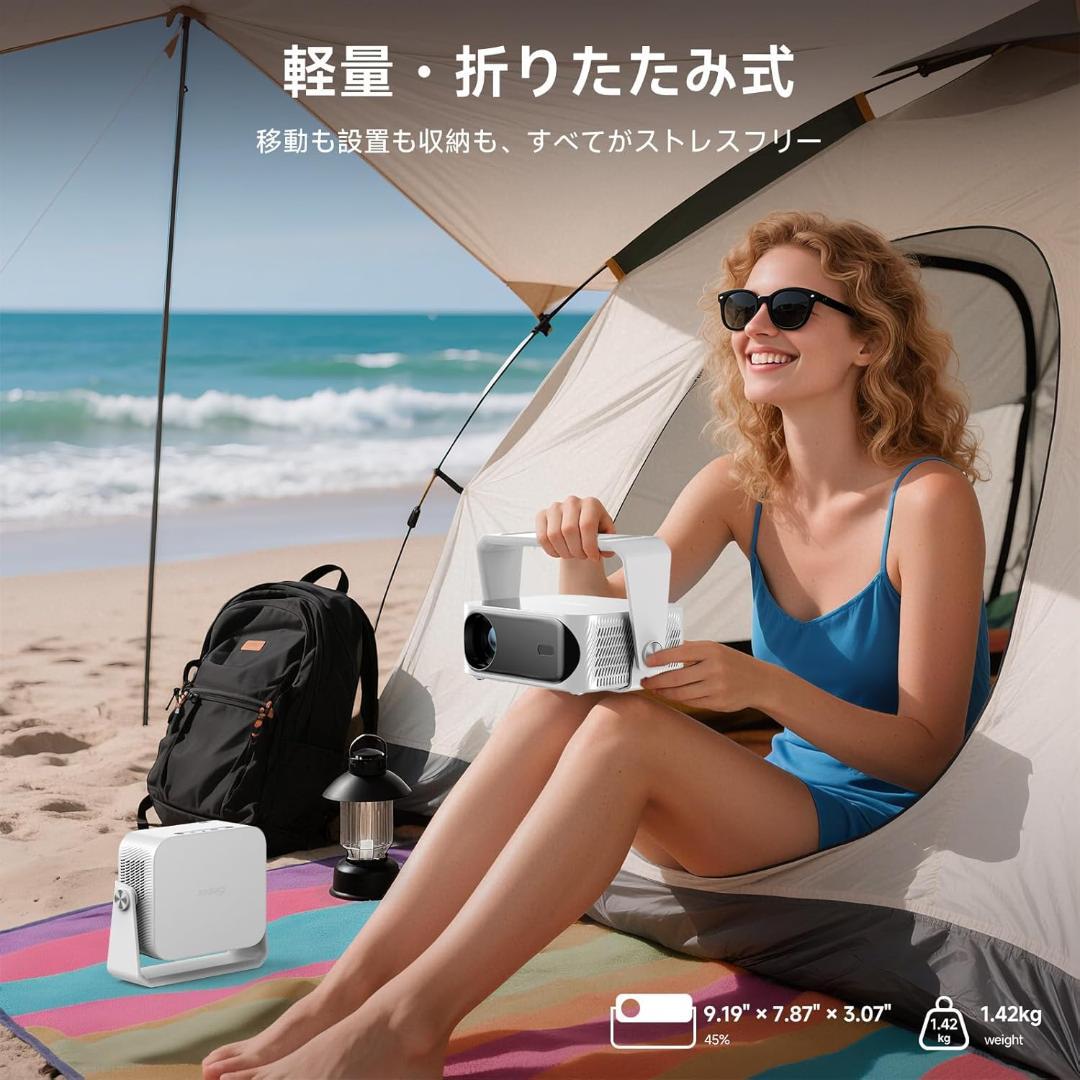 【新品 未使用品】プロジェクター 家庭用 小型 天井投影 オートフォーカス