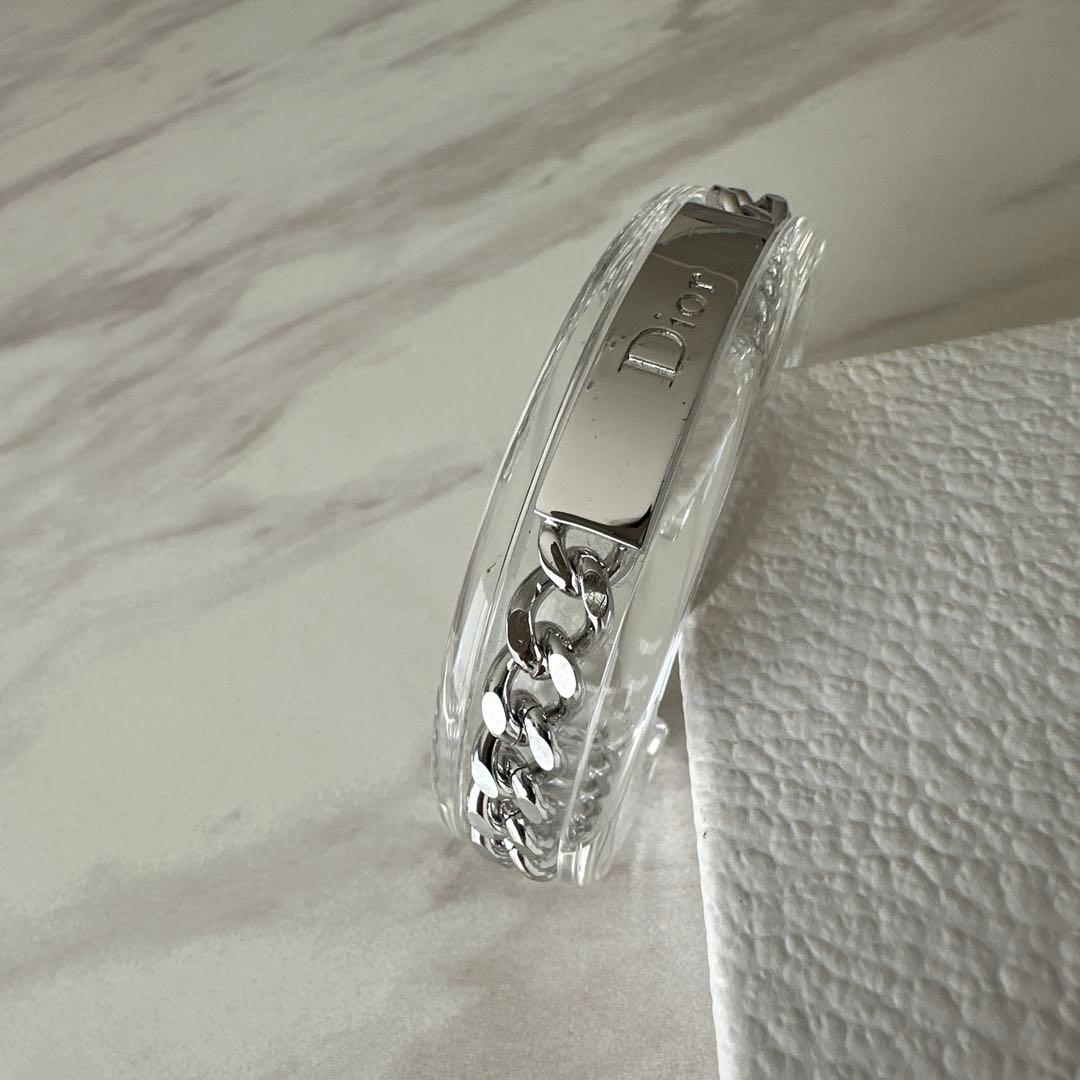 ヴィンテージ⭐︎クリスチャンディオール　チェーン　アクリル　バングル