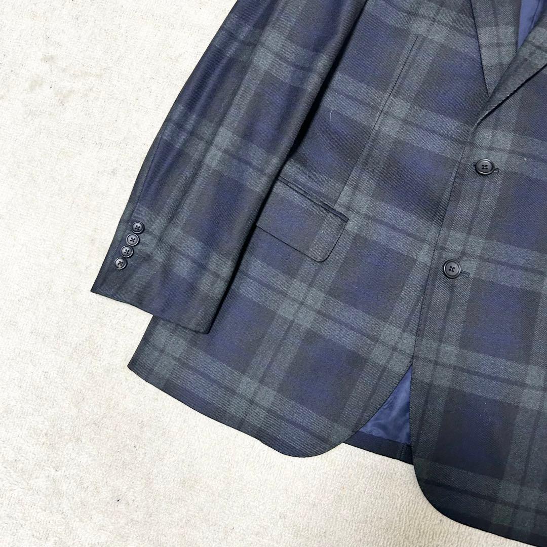 極美品　マッキントッシュロンドン　テーラードジャケット　ブラックウォッチチェック