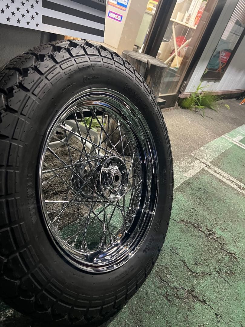 リジットチョッパー　16インチリヤホイールセットアーリー　ショベル　パンヘッド