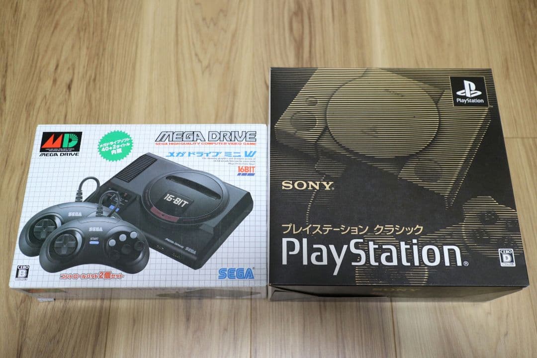 SEGA メガドライブミニW & SONY プレイステーションクラシックセット